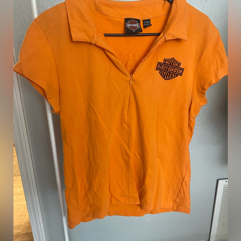 Vintage Harley Davidson Collared Shirt